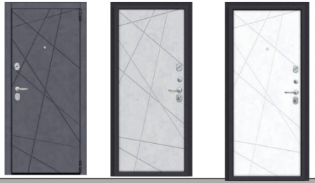Porta R-3 15/15 Graphite Art/Snow Art / Super White/Лунный камень